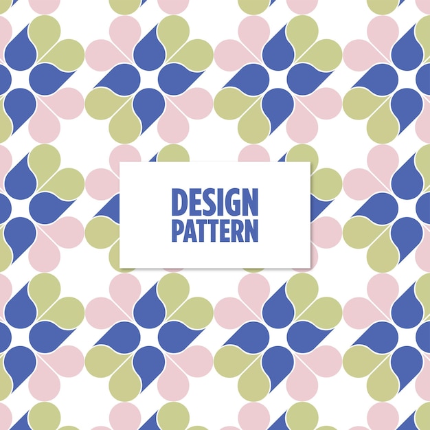design pattern abstract flowers