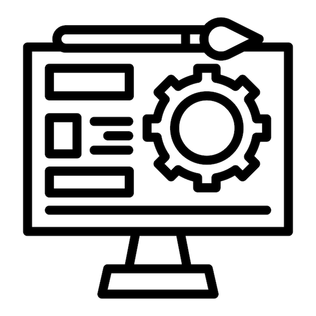 design software icon vector image can be used for engineer in mechanics
