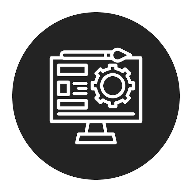 design software icon vector image can be used for engineer in mechanics