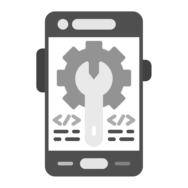 dev environment icon vector image can be used for mobile app development