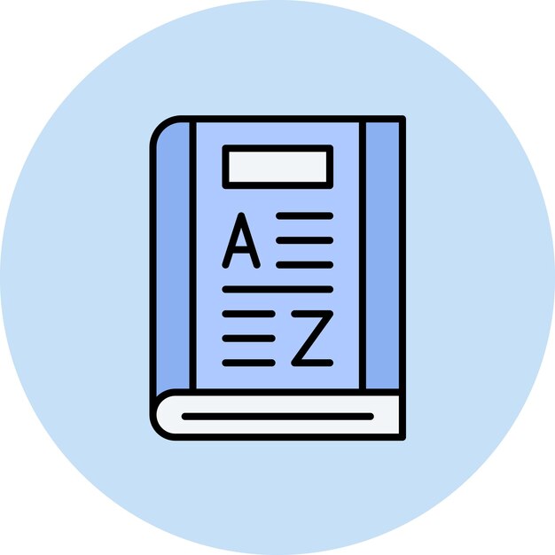 Dictionary icon vector image Can be used for Library