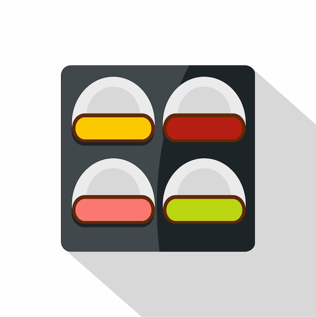 Different sushi icon Flat illustration of different sushi vector icon for web