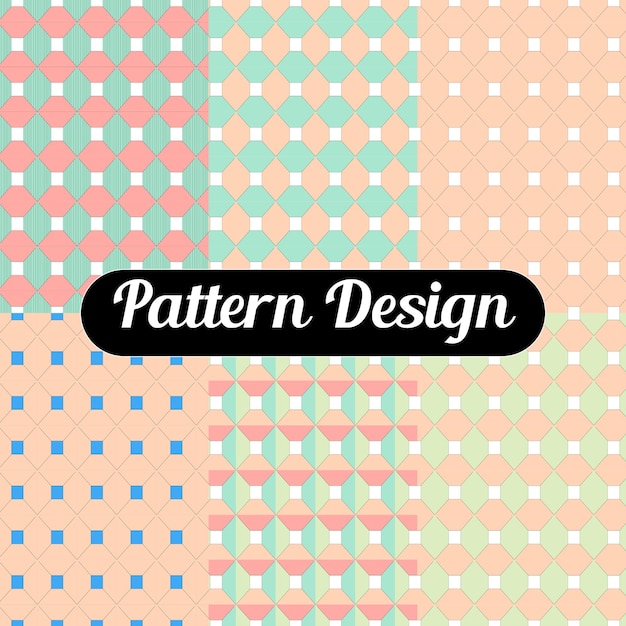 different vector seamless patterns (tiling). Endless texture can be used for wallpaper, pattern fill