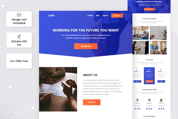 Digital Agency landing page design