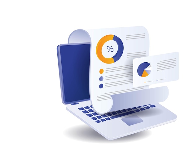 Digital analyst business paper sheet