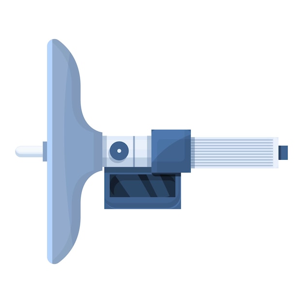 Digital micrometer laboratory icon Cartoon of Digital micrometer laboratory vector icon for web design isolated on white background