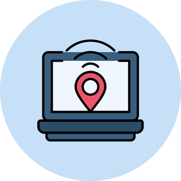 Digital Nomad Hub Flat Illustration