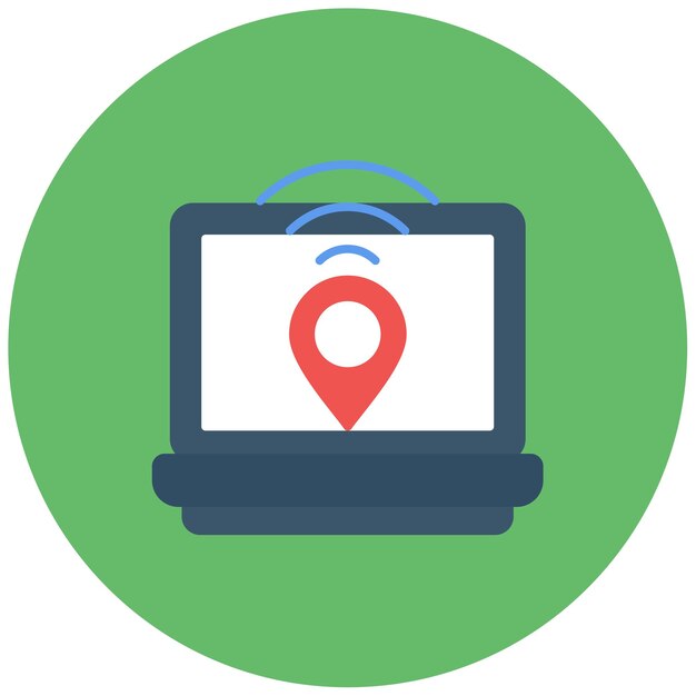Digital Nomad Hub icon vector image Can be used for Digital Nomad