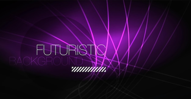 Digital technology abstract background neon geometric design Abstract glowing lines Colorful techno background Futuristic shape
