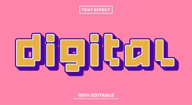 Digital  Text Effect