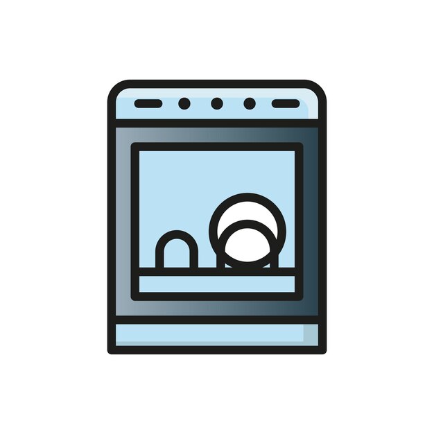 dishwasher icon vector design templates simple and modern