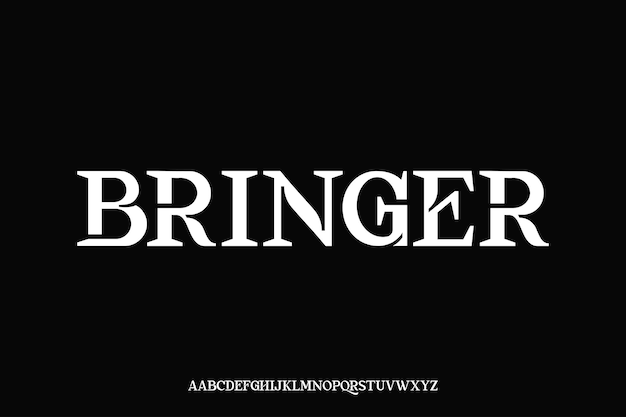display alphabet font vector design suitable for headline poster logo magazine and many more