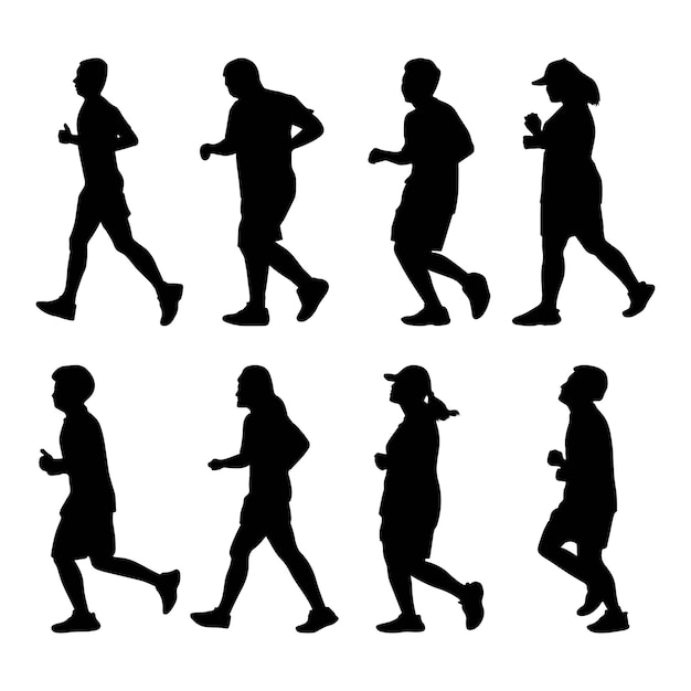 Diverse People Outline Collection in Vector Style