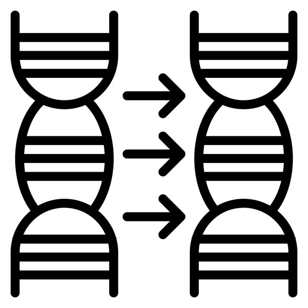 DNA Replication icon vector image Can be used for Virtual Lab