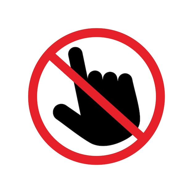 Do not touch icon