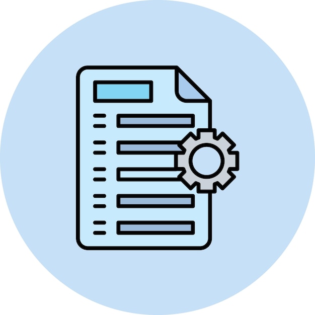 Documents Management Flat Illustration