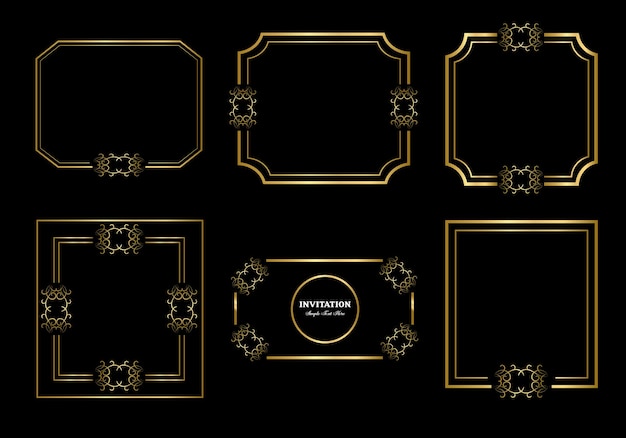 double rectangle frame template, double line frame, draft element, geometric, vector illustration.