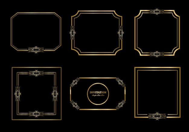 double rectangle frame template, double line frame, draft element, geometric, vector illustration,
