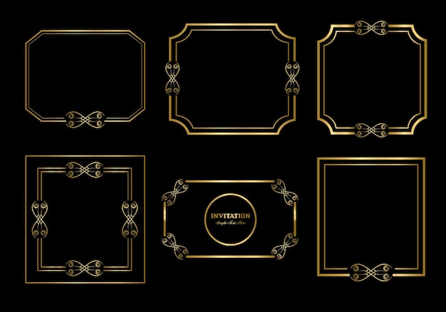 double rectangle frame template, double line frame, draft element, geometric, vector illustration,