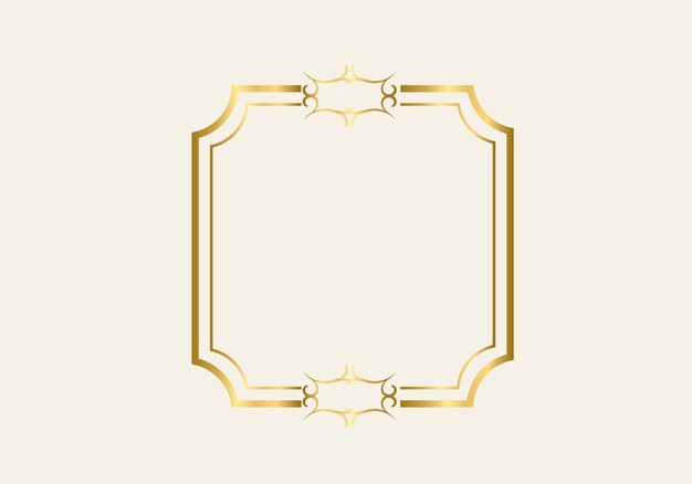 double rectangle frame template, double line frame, draft element, geometric, vector illustration.