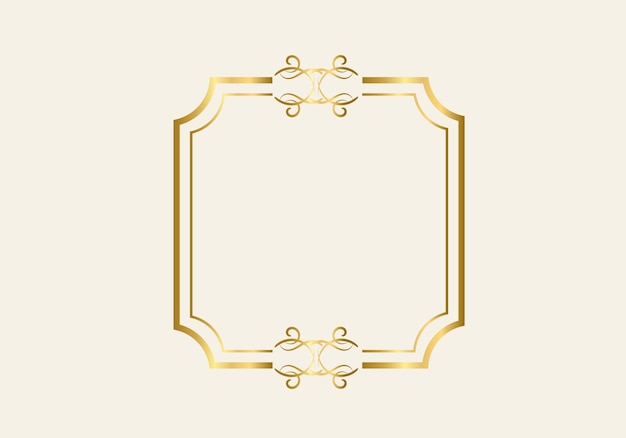 double rectangle frame template, double line frame, draft element, geometric, vector illustration.