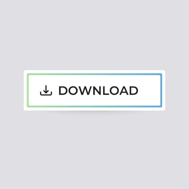Download button vector element for websites and app design