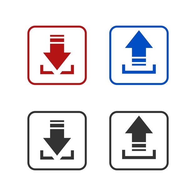 download upload sign vector template illustration design vector eps 10