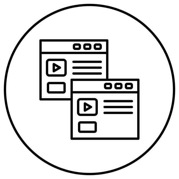 duplicate browser icon vector image can be used for seo and sem