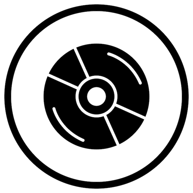 Dvd Vector Icon Design Illustration