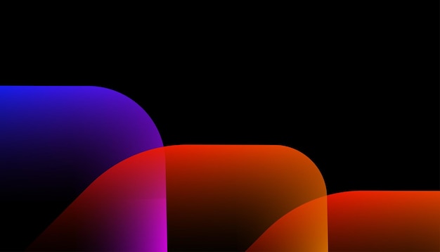 Dynamic gradient background with purple and orange color round shape gradient
