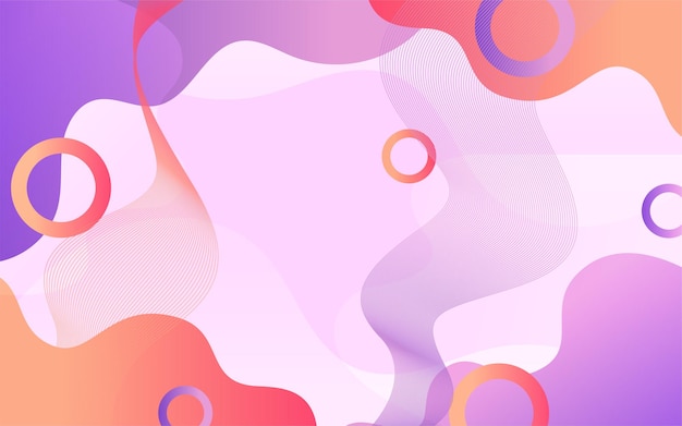 Dynamic Rainbow 3d Fluid Shapes Futuristic Gradient Minimal Pattern Colorful Geometric Background