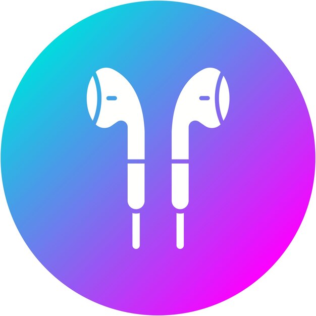earphones vector icon can be used for computer and hardware iconset