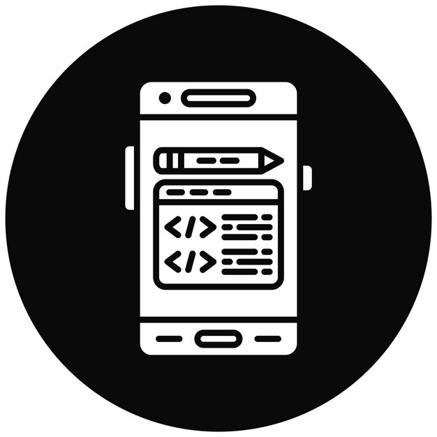 edit code icon vector image can be used for mobile app development