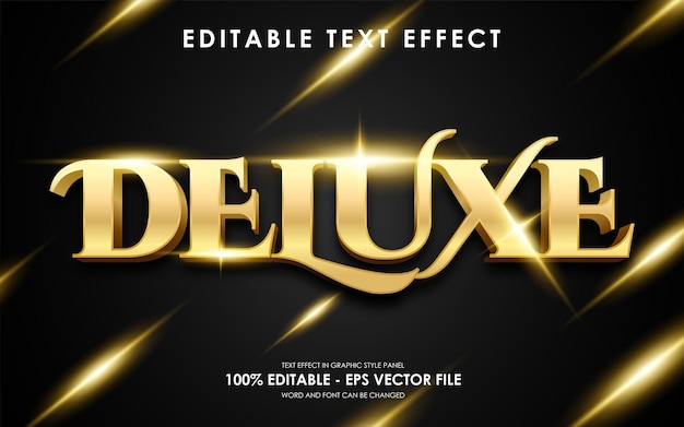 Editable Golden Deluxe Text Effect