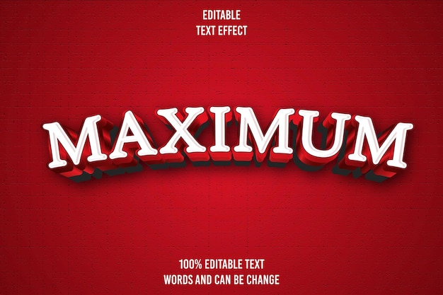 editable text effect 3d emboss_modern styl
