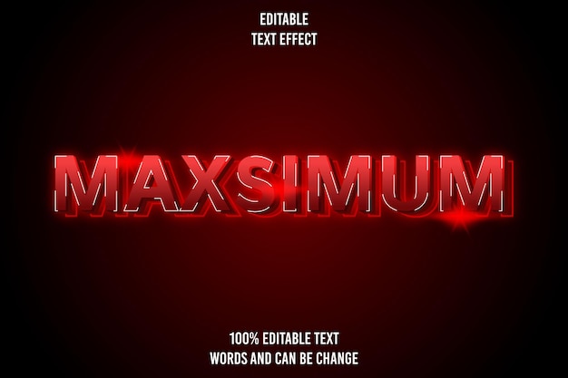 editable text effect 3d emboss_modern style