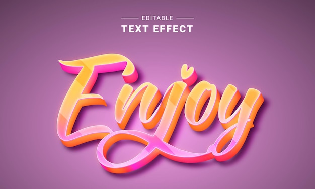 editable text effect for illustrator. vector text effect