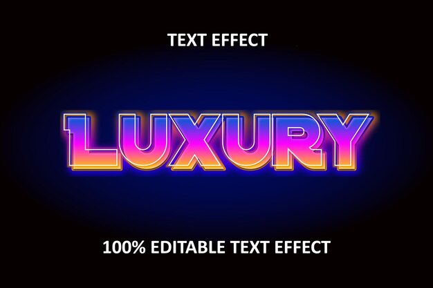 Editable Text Effect purple neon