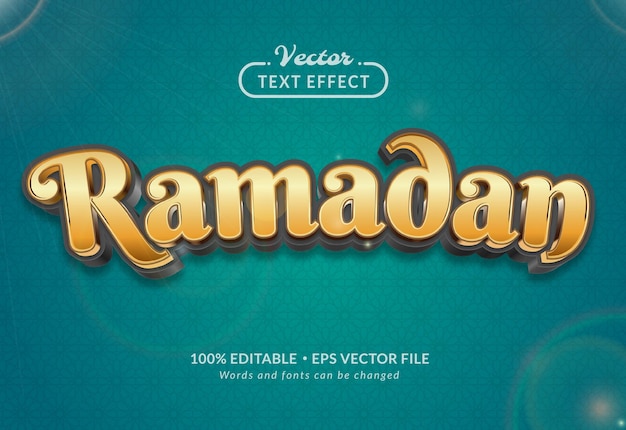 editable text effect ramadan