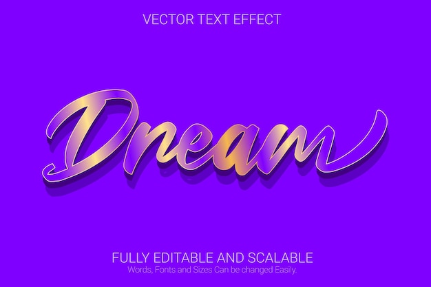 editable text effect with gradient color text style