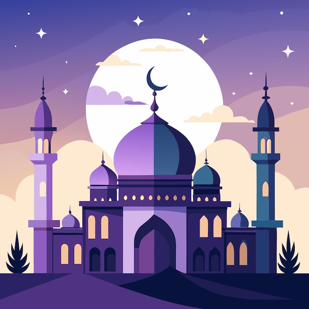 Eid Mubarak Ramadan Kareem Eid al Adha-illustrasjon