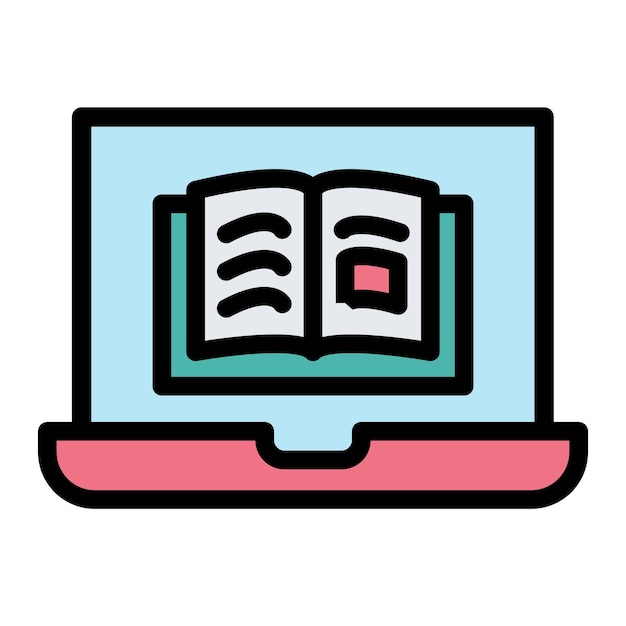 Elearning Vector Icon Design Illustration