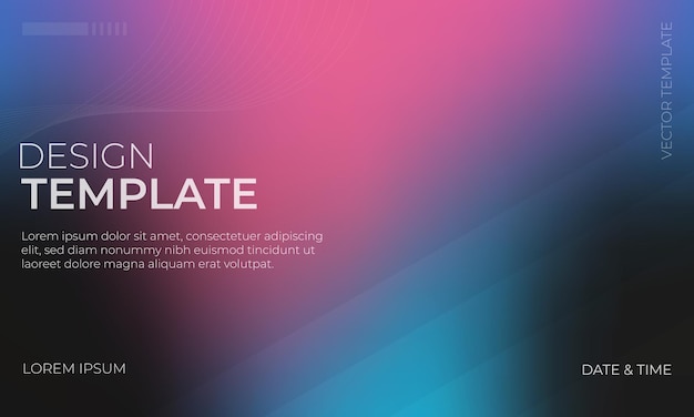 Elegant Blue Black and Pink Gradient Background Illustration
