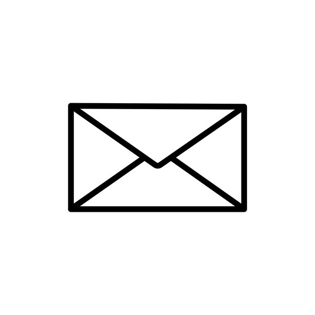email icon set mail message post vector symbol in a black filled and outlined style digital communication sign