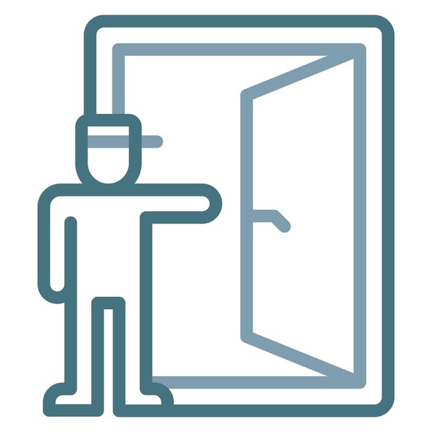 Emergency Exit icon vector image Can be used for Rescue And Response