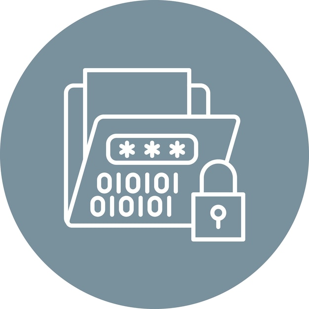 Encryption icon vector image Can be used for Cyber Security