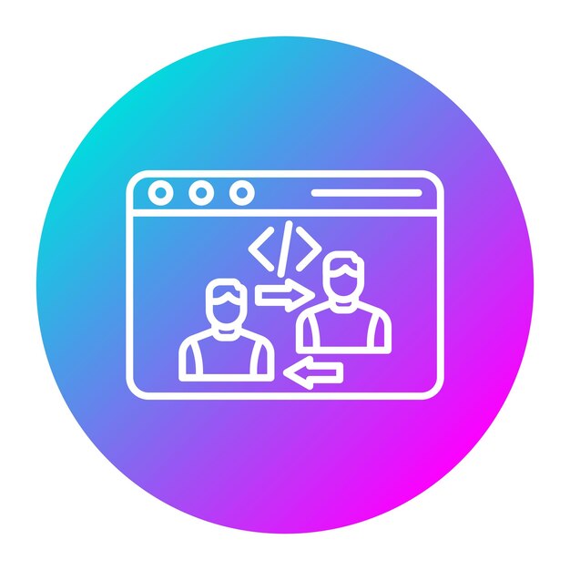 End User vector icon Can be used for No Code iconset
