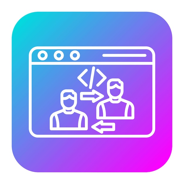 End User vector icon Can be used for No Code iconset