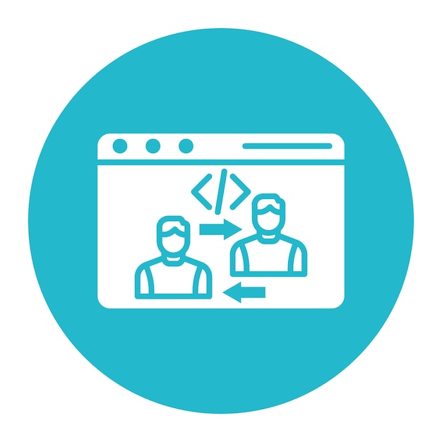 end user vector icon can be used for no code iconset