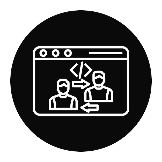 End User vector icon Can be used for No Code iconset
